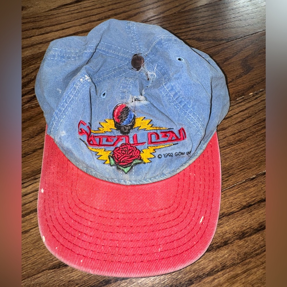 RARE Grateful Dead Vintage BALZOUT Hat Ball cap Distressed embroidered dead head